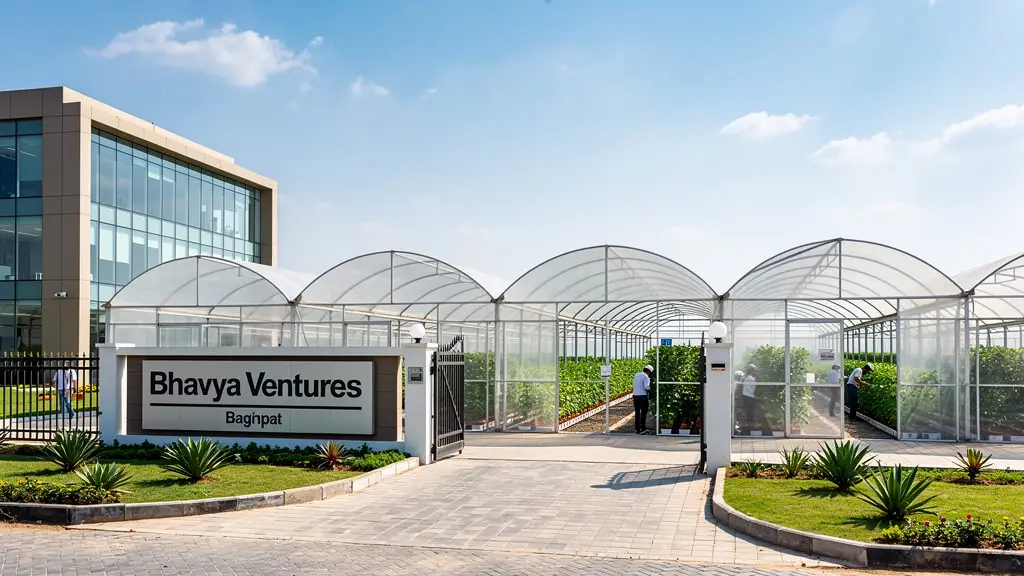 polyhouse setup by bhavya ventures in Baghpat